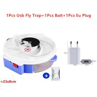 Trampa eléctrica para moscas atrapamoscas automático por USB insec 