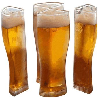 Gafas de bebidas conectadas 4 en 1 Cerveza creativa Glasses Pub estilo de cerveza 