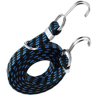 Cuerda Elástica De Bicicleta Con Gancho Vendaje Equipaje Azul 