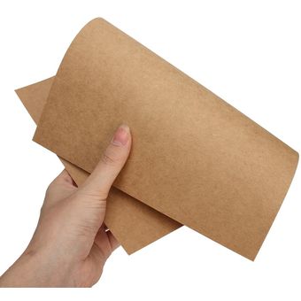 100 hojas de papel kraft A4 hojas en blanco marrón tarjeta reciclada m 