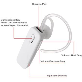 Al5 Bluetooth Inalámbrico 4.1 Auriculares De Un Solo Con Los 