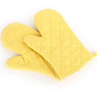 1 Uds algodón resistente al calor guante herramienta de cocina para hornear guantes antideslizantes Guantes para horno y microondas aislado 