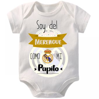 Body Para Bebes Personalizados Mameluco Bebe Real Madrid