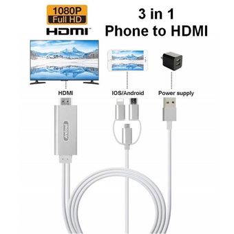 Adaptador Digital AV HDMI a HDTV para iPad nuevo (iPad 3) / iPad 2 / i