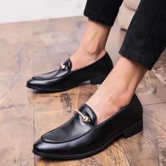 sin cordones de gamuza de alta calidad vestido de banquete calzado negro Zapatos formales para hombre de gran tamaño 