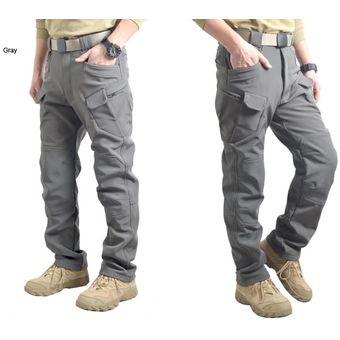 #Gray Pantalones militares para hombre,impermeables,para Trekking,senderismo,caza,Camping,S-5XL 