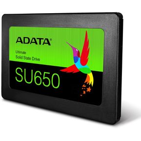 ADATA Unidad de Estado Sólido SSD SU650 120GB 3D NAND, SATA III, 2.5",TLC, 520 MB/s de Lectura y 450 MB/s de Escritura