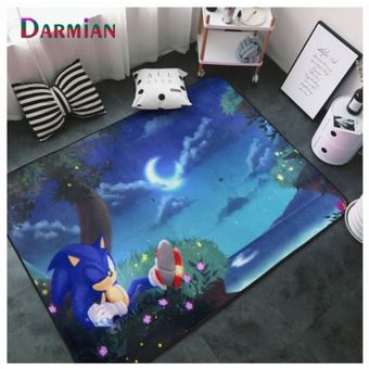 Personalizado Sonic niños alfombra de alfombra del piso de sala de n 