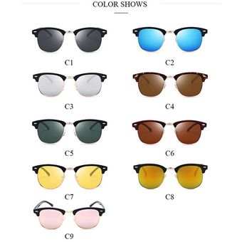 lentes de sol hombre mujer de moda Gafas de sol polarizadas hombre mujer Vinta（#C2） 