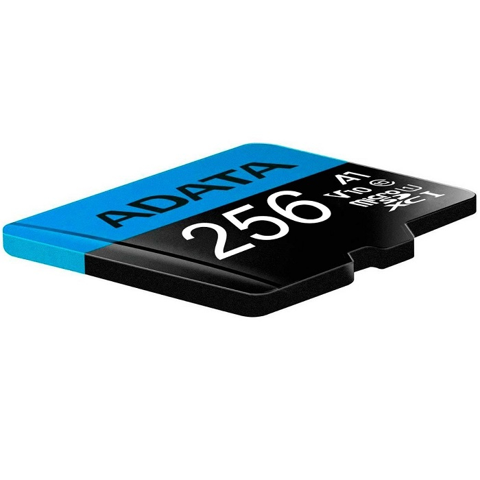 Memoria MicroSD Adata 256GB SDXC Clase 10 A1 Con Adaptador AUSDX256GUICL10A1-RA1