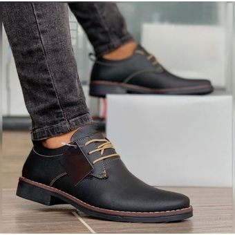 Zapato Hombre Oficina Casual Caballero Calzado y Oxfords Negro