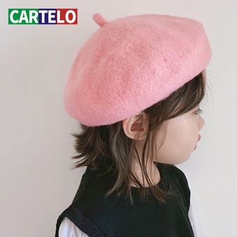 CARTELO-boina ajustable para niños de 2 a 8 años gorro abrigado par 