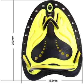palas planas de silicona Paletas de Entrenamiento de natación profesionales guantes de buceo aletas de mano ajustables 