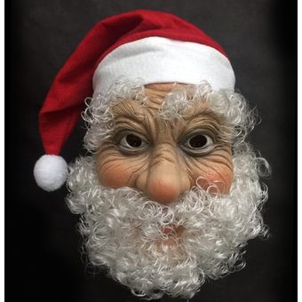 peluca fiesta de navidad Barba Máscara de látex de Papá Noel para exteriores disfraz Ornamen de Papá Noel #bent moustache vestido 