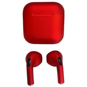 Aud fonos Pro 4 Mini Rojo Inalambricos Bluetooth Control T ctil Air