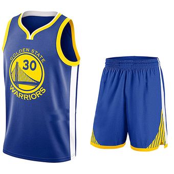 Uniforme de Baloncesto Warriors 30-Azul 