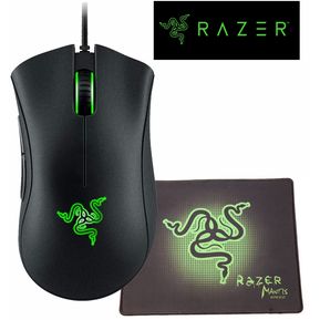 Razer DeathAdder Essential Gaming Mouse 6400 DPI con almohad...