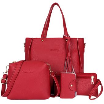 4 piezas set Forme Composit bolsa de borlas del bolso del hombro bolsa bolso de Crossbody 4 piezas set Forme Composit bolsa de borlas del bolso del hombro bolsa bolso de Crossbody