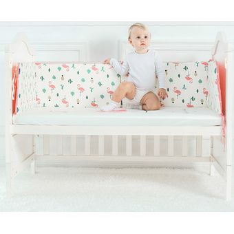 cojín Protector para cuna parachoques grueso decoración para habitación de recién nacidos cuna de una pieza almohadas Cama de bebé con diseño de dibujos animados 