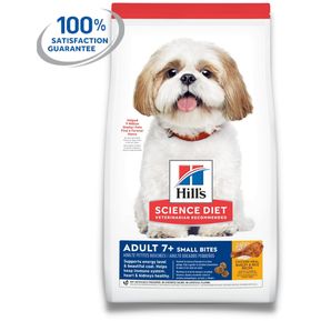 Hill's Science Diet  Adult 7+ Small Bites Chicken Meal, Barley & Rice