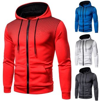 Men Jackets Hoodies Coats Casual Zipper Sweatshirts Male Tracksuit Jacket Mens Clothing Winter Add Wool Hoodie（#Dark grey） 