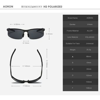 Aoron Polarizado Gafas De Sol Para Hombre Clásico Deportes Gafas sunglasses 