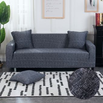 Funda de sofá elástica geométrica para sala de estar,cubierta protectora de esquina seccional del sofá,para decoración del hogar,1234 asientos #Color 19 