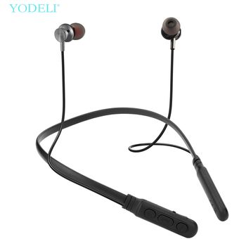 NAYUKY Deportes Banda para el Cuello Auriculares Bluetooth Wireless Sweatproof portátiles Auriculares estéreo de Auriculares de música