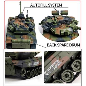 T-90A Control remoto Tanque Bullet Shooting Battle Tank Toy 