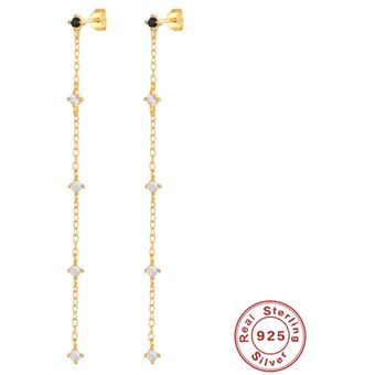 Roxi Star Rhinestone Pendientes De Cadena Larga Pendientes 