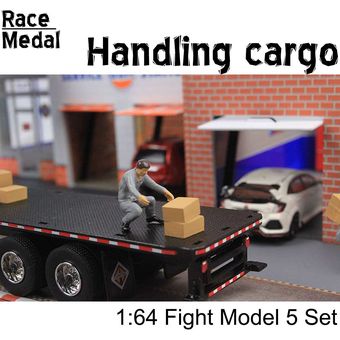 1:64 escala modelo de ciudad manipuladores de carga figura modelo de e 
