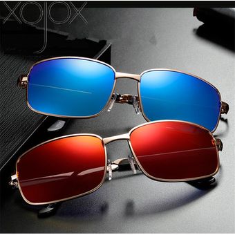 Xojox Polarized Sunglasses Men Vintage Driving Rectangle Sun 