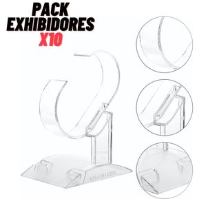 Pack Exhibidores Trasparentes Para Relojes X10 Unidades