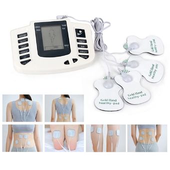 Masajeador Electroestimulador Muscular Tens 4 Pads Terapia