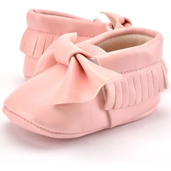 Bebé Casual PU Cuero Tassels Bowknot Interior Niño Sole Suela Soft Soft Bebé Casual PU Cuero Tassels Bowknot Interior Niño Sole Suela Soft Soft