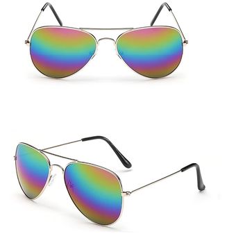1pza gafas para sol de aviador, variedad de colores / 2545-2f