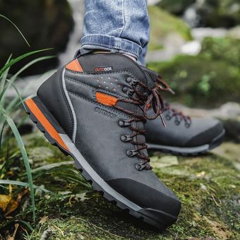 zapatillas de senderismo botas militares de caza 100% de invierno Cungel-Botas de senderismo impermeables para hombre botas de Trekking de montaña al aire libre 