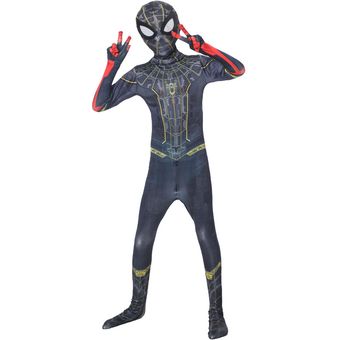 Disfraz de cosplay de Spiderman para niños traje de cuerpo completo 