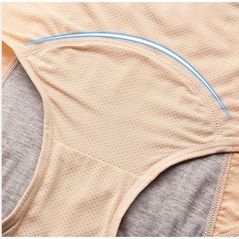 Calzoncillos menstruales de algodón para mujer 
