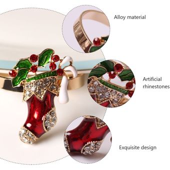 1 servilletero de aleación con diseño de bota de Navidad hebilla pa 