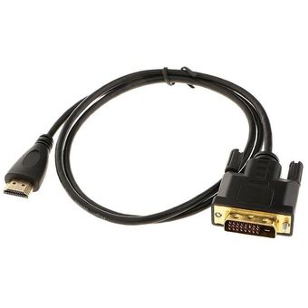 Adaptador Ultra Slim HDMI Macho a DVI 24 1 Cable de Video Línea F 