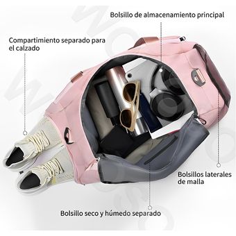 Bolso Deportivo/ Viaje Bolsillo Para Húmedo-seco- Zapatillas