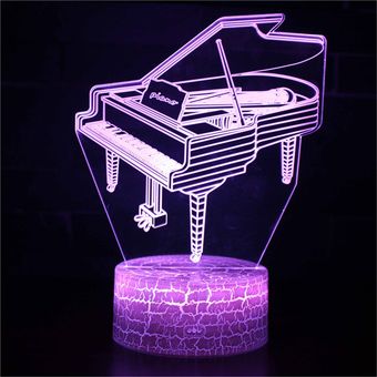 Ilusión escritorio Tabla luz de la noche del tacto Base 3D Lámpara de tabla cambiante de 7 colores Ilusión escritorio Tabla luz de la noche del tacto Base 3D Lámpara de tabla cambiante de 7 colores