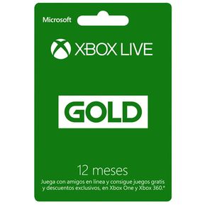 Acceso Xbox Live Gold Online De 12 Meses