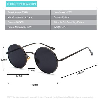 Gafas de marco de metal femenino de gafas de sol ovaladasmujer 