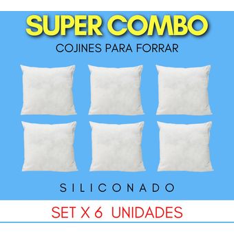 Set x 6 Cojines Siliconados para forrar 50x50cm Linio Colombia