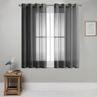 XUNTUO-cortina corta transparente moderna para cocina cortina de ga 