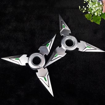 Triángulo rotatorio rotatorio punta dedos Dardos de aleación de zinc de juguete para decoración 
