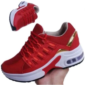 Zapatillas para caminar mujer - rojo GENERICO