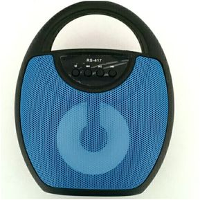 Bocina Portatil Azul Bluetooth Usb Sd Radio Rs417 Tyg